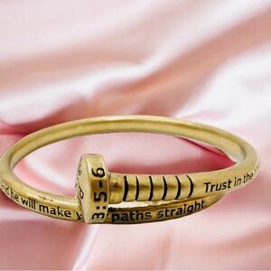 PROVERBS 3.5.6 Trust in the Lord with all your heart BRACELET/BANGLE